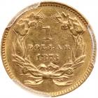 1873 $1 Gold Indian. Open 3 - 2