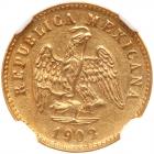 Mexico. Peso, 1902-Mo M NGC MS61