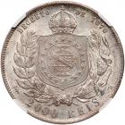 Brazil. 2000 Reis, 1889 NGC MS63 - 2