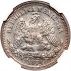 Mexico. 25 Centavos, 1874/3-Mo B NGC MS61 - 2