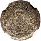 Mexico. 5 Centavos, 1881-Go S NGC MS64 - 2