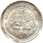 Mexico. 25 Centavos, 1883-Mo M NGC MS62 - 2