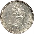 Mexico. 25 Centavos, 1885-Go R NGC MS64