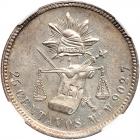 Mexico. 25 Centavos, 1887-Mo M NGC MS63