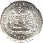 Mexico. 25 Centavos, 1890-Go R NGC MS65 - 2