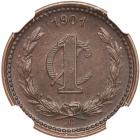 Mexico. Centavo, 1901-C NGC MS64 BR