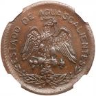 Mexico: Aguascalientes. 20 Centavos, 1915 NGC MS62 BR - 2