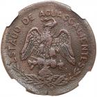 Mexico: Aguascalientes. 20 Centavos, 1915 NGC AU50 BR - 2