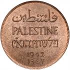 Palestine. 2 Mils, 1942 PCGS MS65 RB - 2