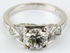 Lady's Diamond and 18K White Gold Ring