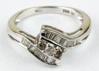 14K White Gold and Diamond Lady's Ring