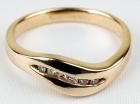 Gent's 14K Yellow Gold Channel Set Diamond Ring