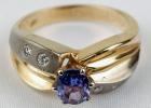 14K Lady's Two-Tone Tanzanite Ring