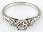 Vintage Lady's Platinum and Diamond Solitaire