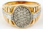 Gents 10K Gold Diamond Cluster Ring