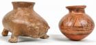 Pre-Columbian: Two Ancient Panamaian Pottery Pieces 1200-1500 AD