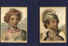 Engravings of A Man and Woman (Hawaiian) ca. 18th Century