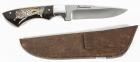 Beauchamp Premium Hunting Knife with Beautifully Etched Tiger on Handle