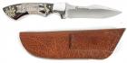 Beauchamp Premium Hunting Knife with Etched Image of Bobcat on Handle