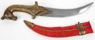 Steel-Hilted Horse Head Dagger and Scabbard, India 19th Century