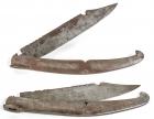 Pair of Large Antique Spanish "Navaja" Folding Knives, ca. 18th Century