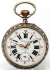 Large Antique Silver Case Open Face Pocket Watch