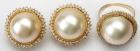 Mother of Pearl, Diamond, 14K Yellow Gold Ring & Earring Suite