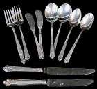 42 Piece Royal Crest "Castle Rose" Sterling Siver Flatware