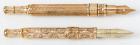 Pair of Antique Gold-Filled Writing Instruments