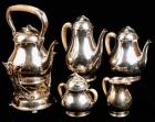 Sterling Silver, Art Nouveau, Seven Piece Tea Service by Ivan Peterson