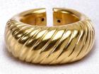 22 Kt. Gold Ring with Twisting Texture