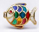 18 Kt. Gold and Enamel Fish Ring