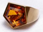 Gold Tiffany Topaz Ring Designed by Paloma Picasso