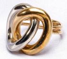 18 Kt. Yellow and White Gold Ring