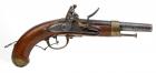 UNUSUAL MODIFIED FRENCH MILITARY MODEL YEAR 'AN XIII' FLINTLOCK SERVICE PISTOL