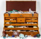 Fantastic Collection of Minerals, Metals & Stones in a H. Gerstner & Sons Oak Chest