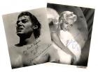 Jayne Mansfield and Johnny Weismuller Signed Photos