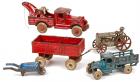 Five Antique Cast Iron Toys from the 1920s & 1930s, Arcade and Kilgore