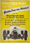 Rare Original 1937 German Mercedes-Benz Monaco Grand Prix Racing Poster