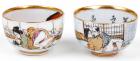 Shunga (Erotic) Vintage Japanese Sake Cups