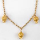 Byzantine 18K Yellow Gold Pomegranate Necklace