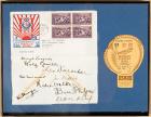 Signed First Day Cover, Baseball Centenary 1939, by 9 Brooklyn Dodgers, 1940 Opening Day Ticket - 2