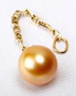 Golden South Sea Cultured Pearl, 14K Yellow Gold Pendant - 2