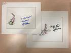 Blanc, Mel "Half Fare Hare" Two Autograhed Cels - 2