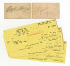Marx Brothers Autographs, Groucho, Harpo and Zeppo, 13 Pieces