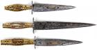 LOT OF (3) ANTIQUE SPANISH BELT DAGGERS