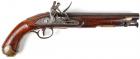 AN ANTIQUE BELGIAN MILITARY CONTRACT LIGHT DRAGOON FLINTLOCK PISTOL