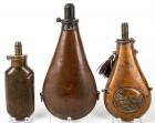 LOT OF (3) 19TH CENTURY POWDER FLASKS