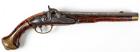 ANTIQUE 18TH CENTURY EUROPEAN MILITARY FLINTLOCK HOLSTER PISTOL CONVERTED TO PERCUSSION