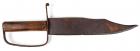 A CIVIL WAR D-GUARD FIGHTING/BOWIE KNIFE